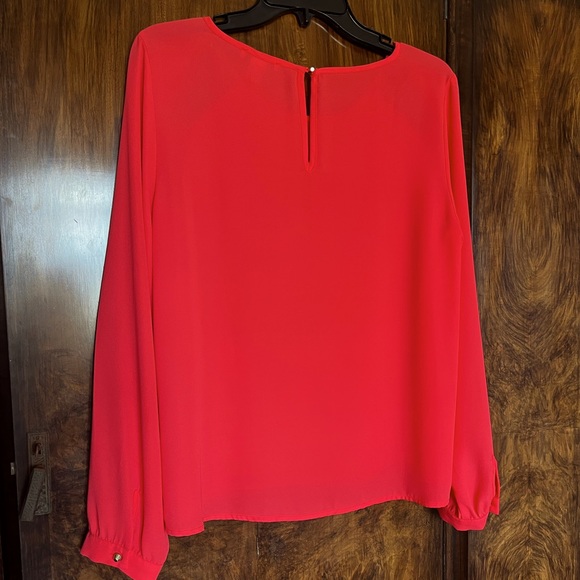 Bar III coral cutout detail blouse - Picture 2 of 7
